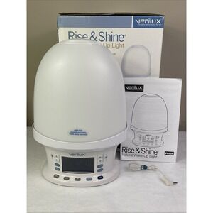 Verilux VA05 Rise & Shine Natural Wake Up Light Alarm Clock Radio Sounds VIDEO!